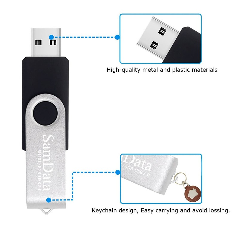 SamData 8GB USB Flash Drives 1 Pack USB 2.0 Thumb Drives 8GB Jump Drive USB M... gallery
