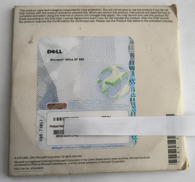 Genuine Microsoft Office XP 2002 Small Business Edition SBE With Key And 2 Discs gallery