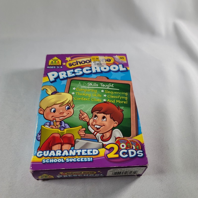 School Zone PC Learning Activity Game – Preschool 2 CD Set