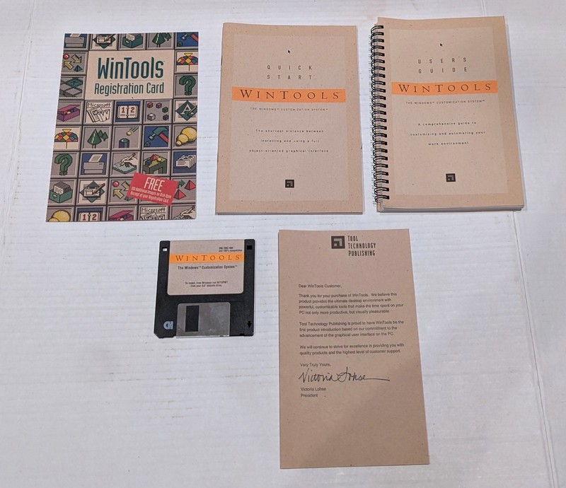 1991-92 WIN TOOLS Windows Custimization System PC Software – UNTESTED