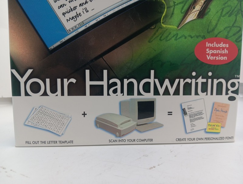 1999 Data Becker Your Handwriting Personal Font English Spanish New gallery