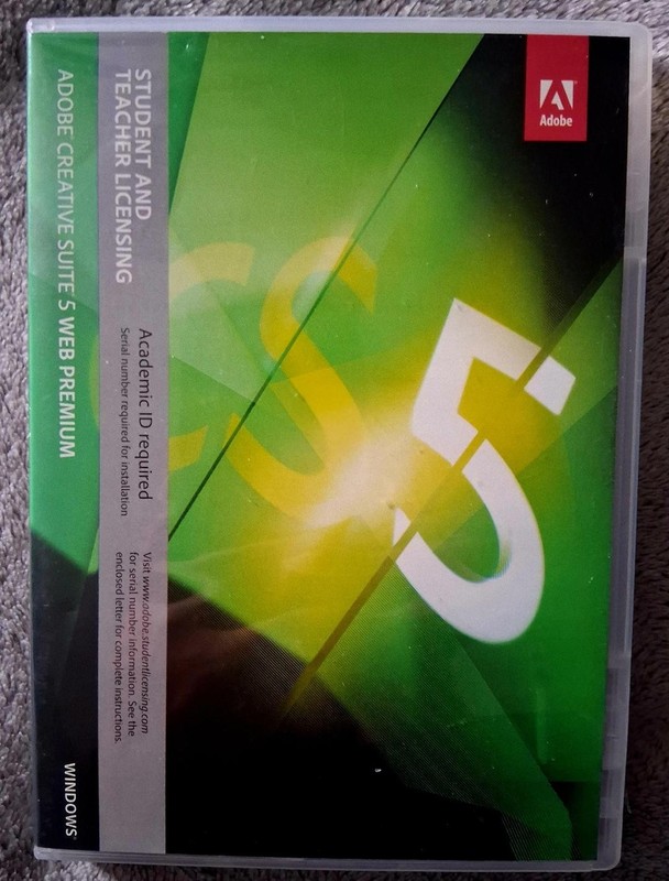 2010 Adobe Creative Suite CS5 Student & Teacher Ed. WEB Premium  DVDs Read...