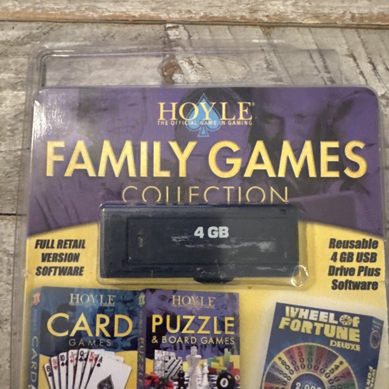 HOYLE FAMILY GAMES COLLECTION 4GB USB DRIVE PLUS SOFTWARE FULL GAMES BRAND -RARE gallery