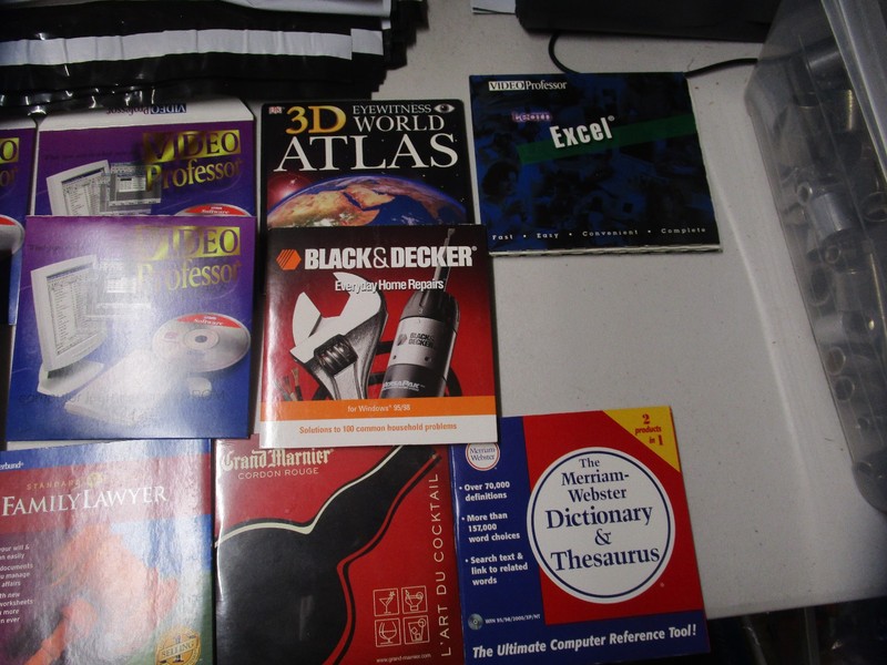 Computer Cd-Rom Lot 20+ Discs Dictionary Atlas Home Depot Video Professor gallery