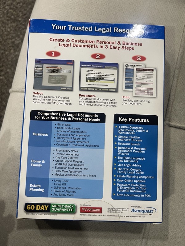 New Sealed Home & Business My Attorney Software gallery