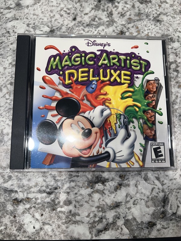 Disney’s Magic Artist Deluxe PC Interactive Game Program 2001 Drawing Mickey