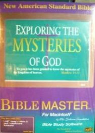 Bible Master Exploring The Mysteries Of God Biblemaster PC MAC CD study NASB KJV