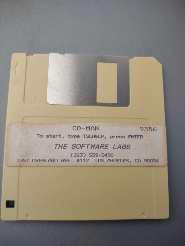 CD Man 3.5 Floppy Disk 9356 Software Labs Ms-dos Vtg Computer Game PC gallery