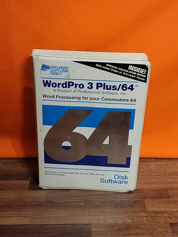 WordPro 3 Plus/64 Word Processing (Commodore 64 C64 128, 1982) CIB Complete