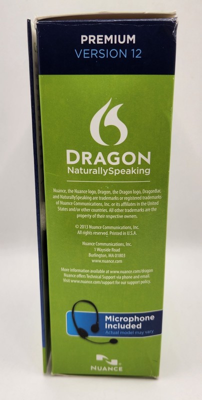 Nuance Dragon NaturallySpeaking 12 Premium for Windows W/Mic - Good Cond gallery