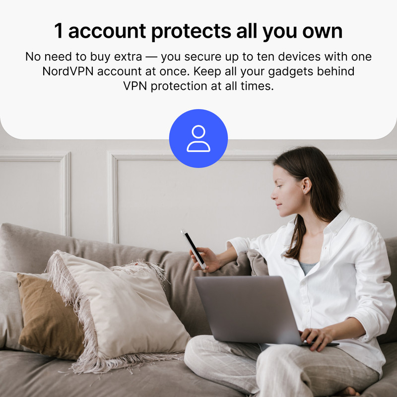 NordVPN Standard - 1-Year VPN & Cybersecurity Software for 10 Devices gallery