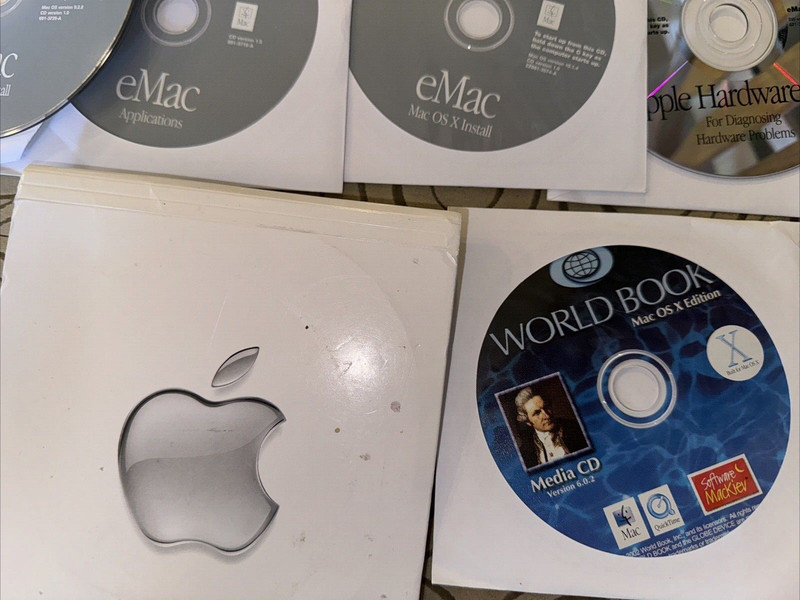 Apple Disc E Mac Software Restore 1-4 Discs OS 603-0849-A Media gallery