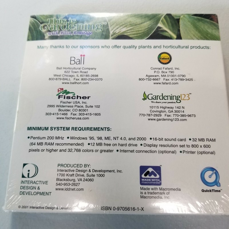 This Is Gardening PC 4 disc set annuals perineal Allan's garden hortas program gallery