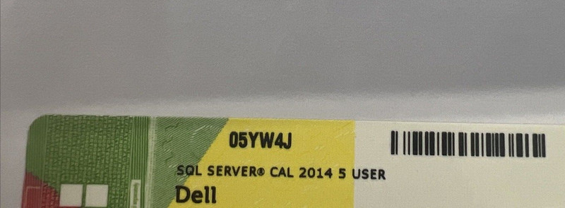 Microsoft SQL Server 2014 5 User CALs DELL ROK 05YW4J License Pack inc VAT gallery