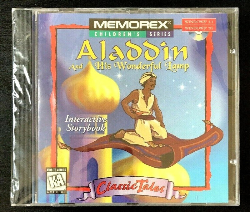 Aladdin and His Wonderful Lamp – Interactive storybook (Windows 3.1, 95) 1996