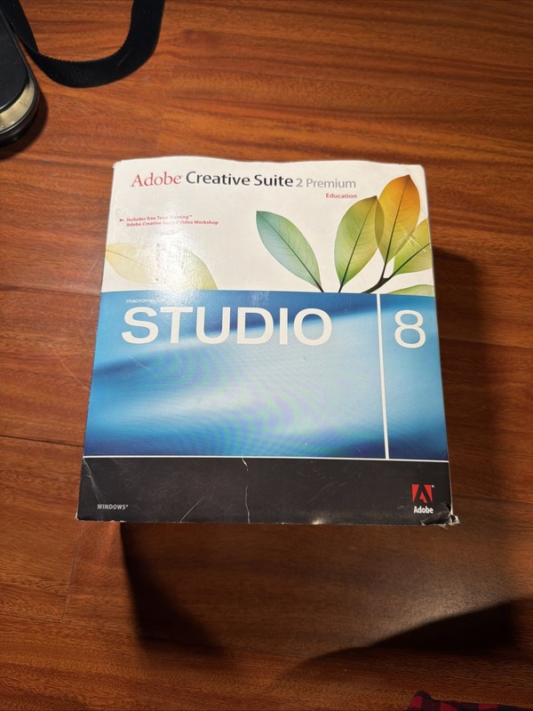 Adobe CS2 Premium +Macromedia Studio 8 Bundle Vintage Complete w/ Books CDs