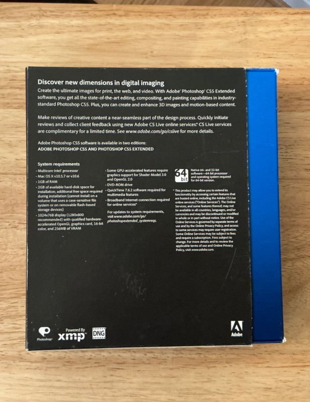 Adobe Photoshop CS5 Extended Full Retail DVD Version for Mac with Serial CIB gallery