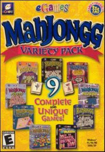 MahJongg Variety Pack 1 PC CD 9 full games! Four Winds, RahJongg Curse of Ra etc