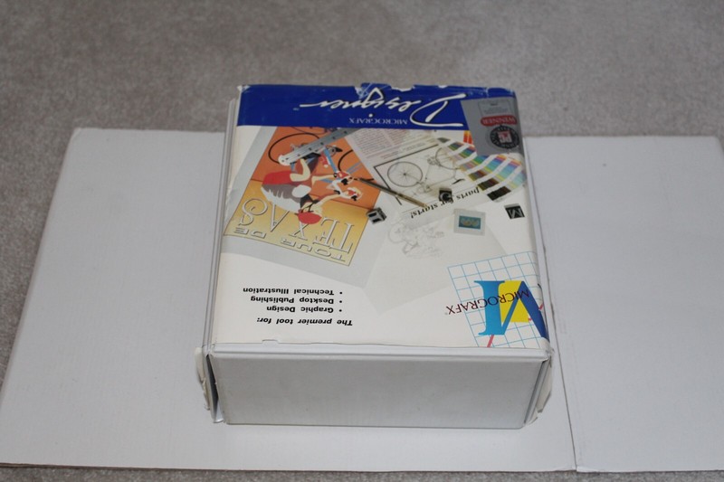 Vintage PC Software Micrografx Designer 5.25" 3.5" Media Windows gallery