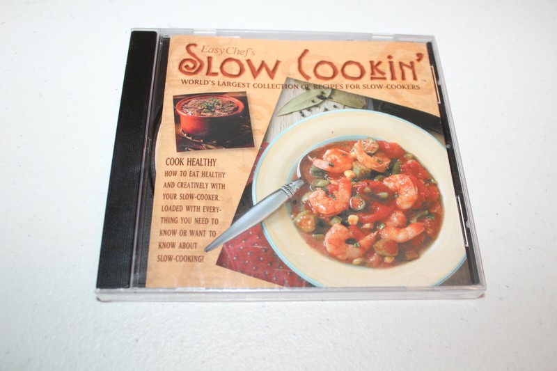 Easy Chef's Slow Cookin' For Slow Cookers (NEW SEALED PC CD Rom, 2005)