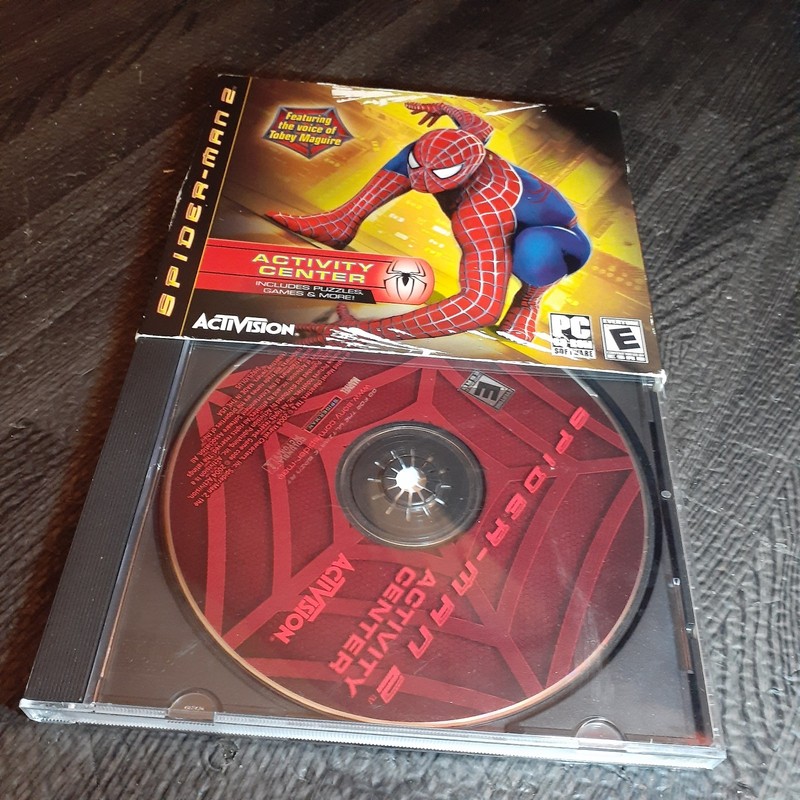 Spiderman 2 Activity Center Pc CD-ROM Voice Of Tobey Maguire 2004 CD & Sleeve