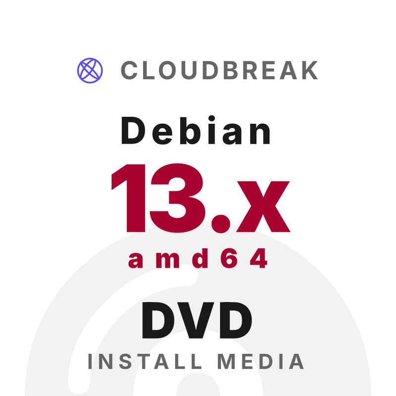 Debian 13.x amd64 Bootable/Live Install DVD NEW