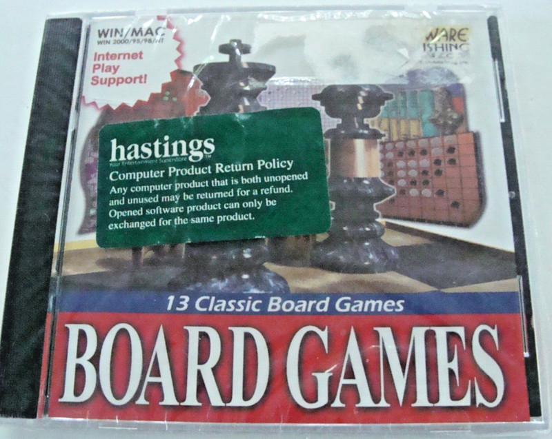 VTG 13 Classic Board Games for PC CD Fox &Geese Mancala Gomoku Hex Renju Mills..