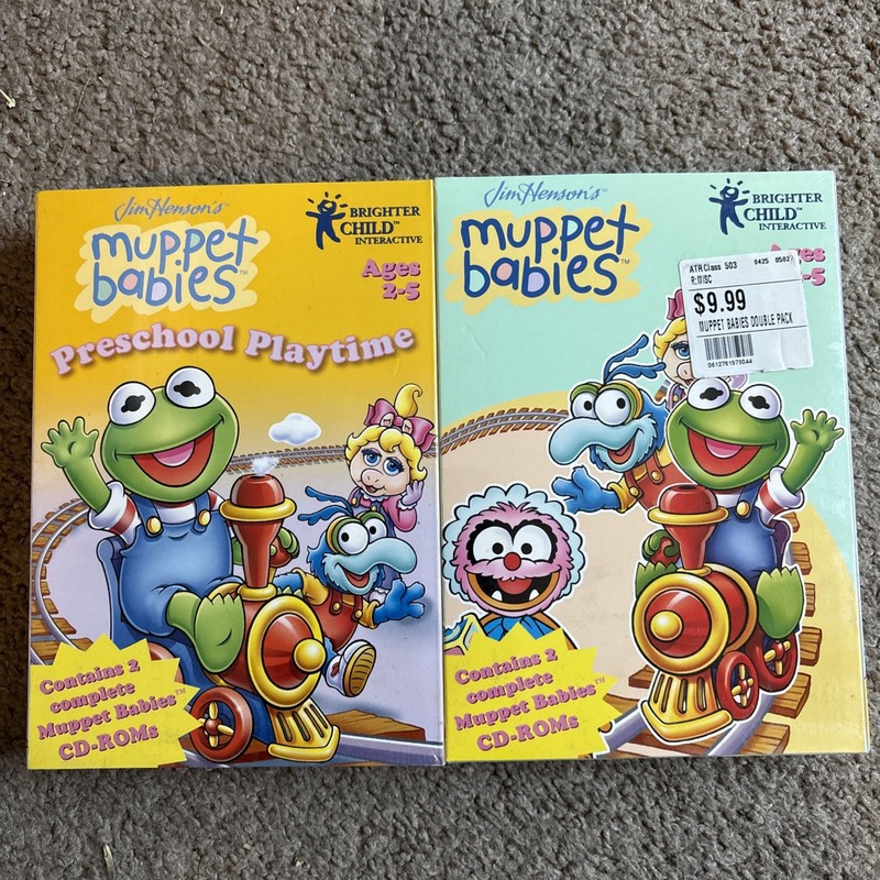 Muppet Babbies Preschool Playtime, Toddler Train Brand New Sealed Small Box