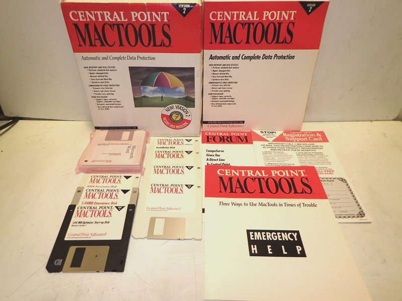 Central Point Mac Tools Deluxe V.2.0 Floppy Data Recovery Software Vintage gallery