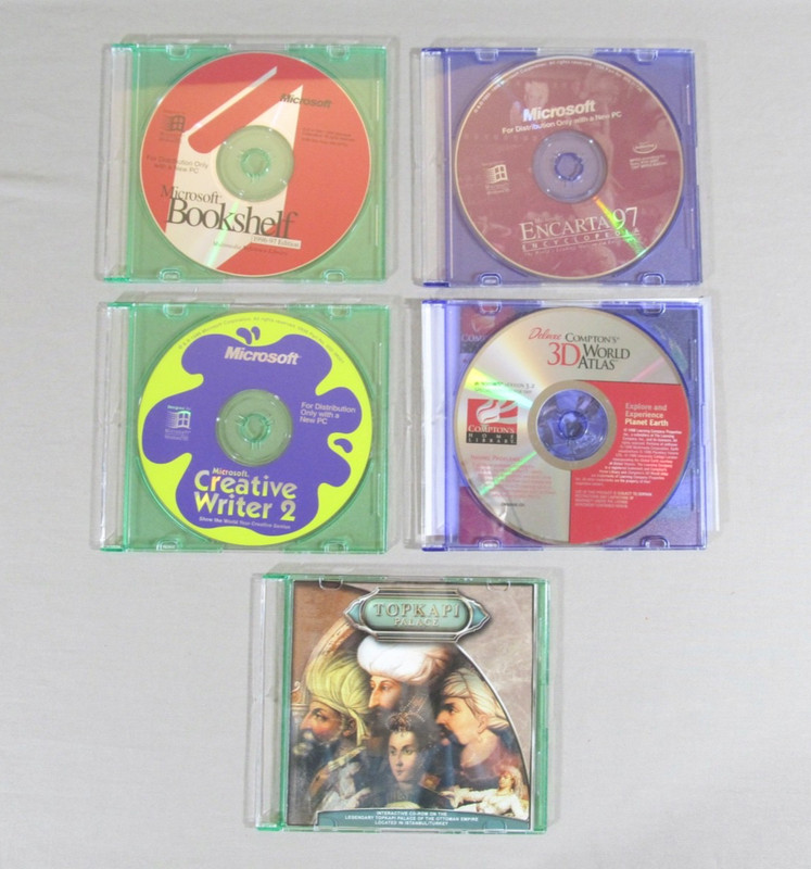 Vintage 1990s PC CD-ROM Educational Software/1 Game for Windows95 98 Lot of 7 gallery