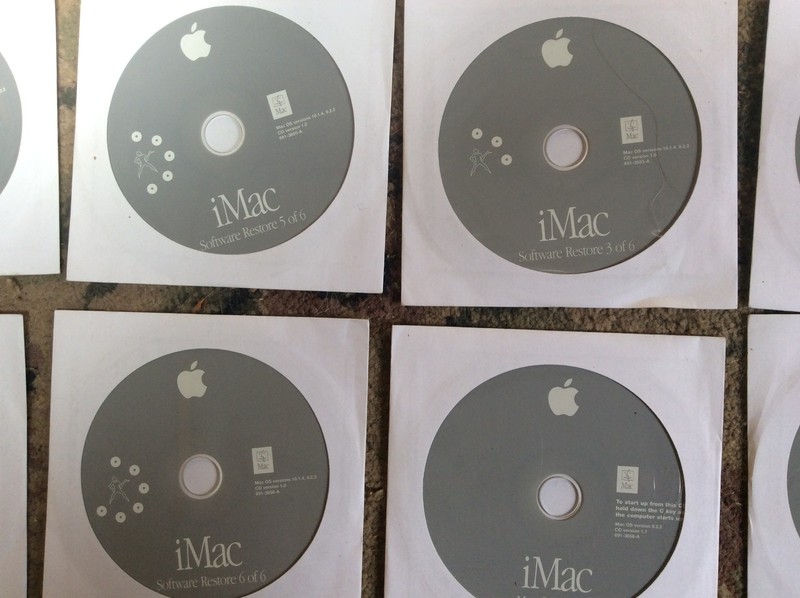 Lot of 11 Apple iMac OS 9 and OS X Restore Install Applications Software Discs gallery