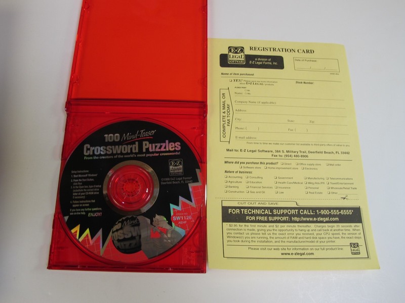 Crossword Puzzles, 100 Mind-teaser. E-Z Lifestyle, CD, Windows 95-NT gallery