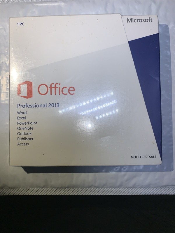 Microsoft Office Professional 2013 FULL Retail VERSION New Factory Sealed