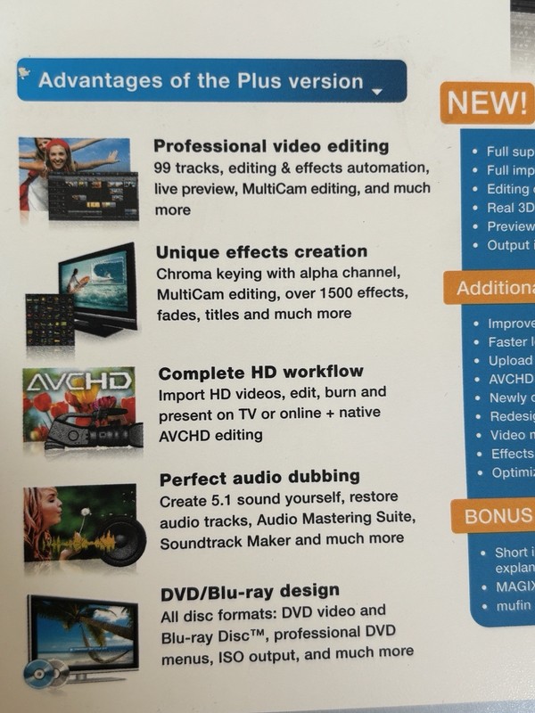 MAGIX Movie Edit Pro 17 Plus HD PC Video Editing Software New Open Box 2013 EDT. gallery