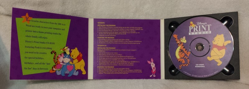 Disney’s Winnie The Pooh Print Studio PC CD Windows 95, 3.1 or later 19 Projects gallery