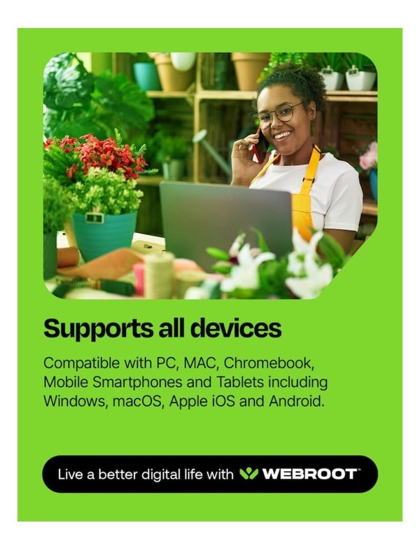Webroot Antivirus Protection (3 Devices) (1 Year Subscription) [Digital] gallery