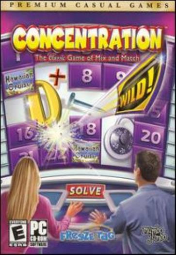 Concentration: The Classic Game of Mix & Match PC CD tv show guess word puzzle!