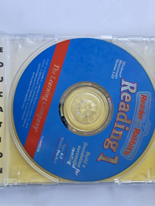 Reader Rabbit's Reading 1 PC CD-ROM Vintage Educational Game The Learning Co gallery