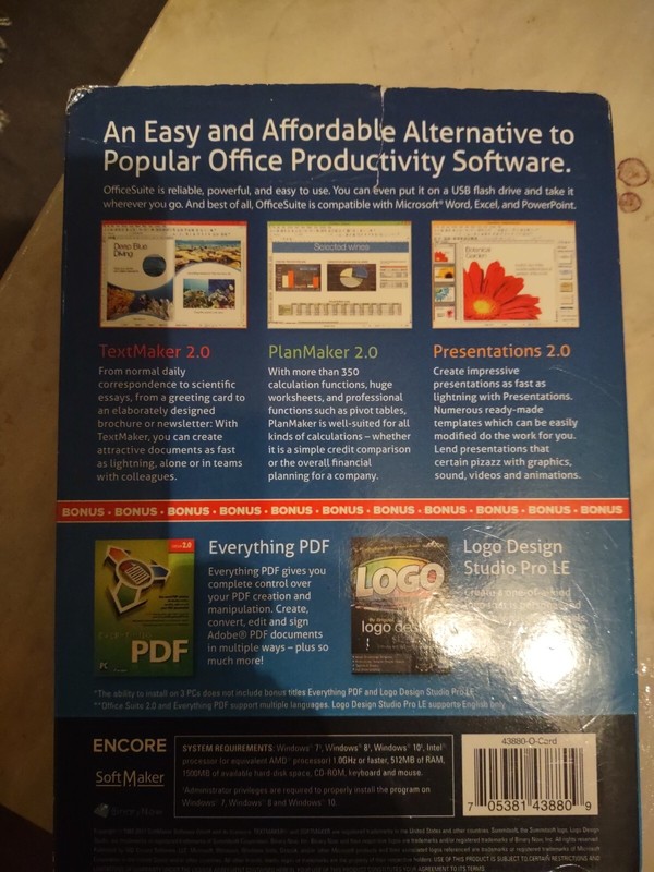 Office Suite 2.0 Home & Business for Windows PC CD-ROM 3 Programs gallery