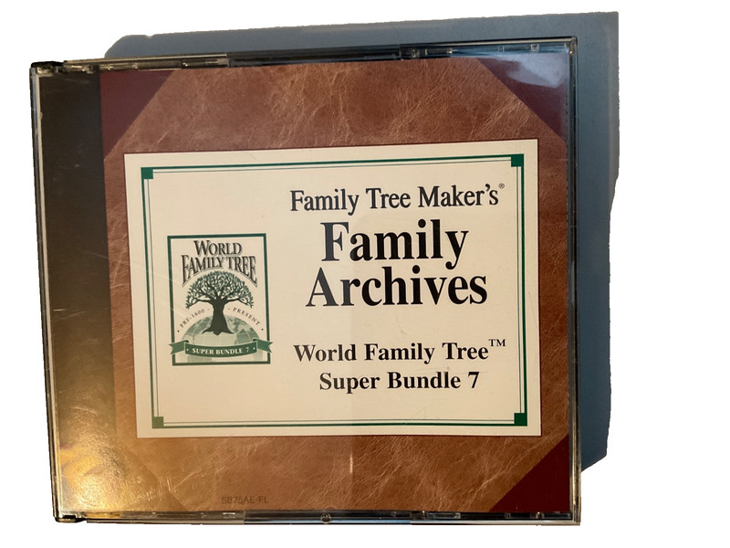 FAMILY TREE MAKER’S FAMILY ARCHIVES, SUPER BUNDLE 7, VOLUMES 33-37, 5 CD BUNDLE