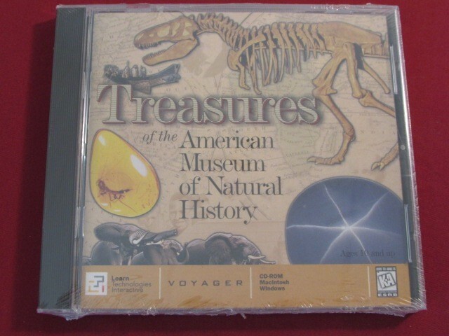TREASURES OF THE AMERICAN MUSEUM OF NATURAL HISTORY VOYAGER CD-ROM 10 AND UP K-A