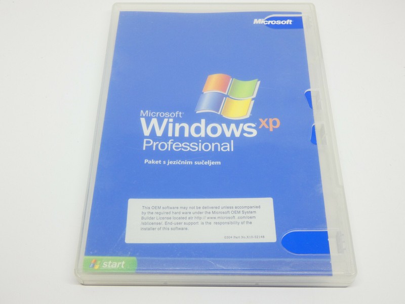 MICROSOFT WINDOWS XP PRO SP2 ENGLISH + Serial and Croatian language pack CD