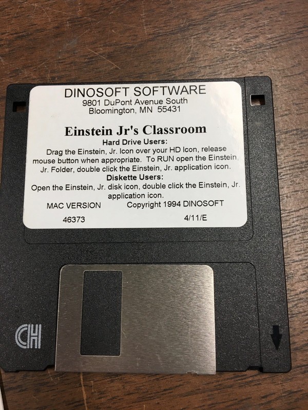 Vintage Macintosh software : Einstein Jr's Classroom gallery