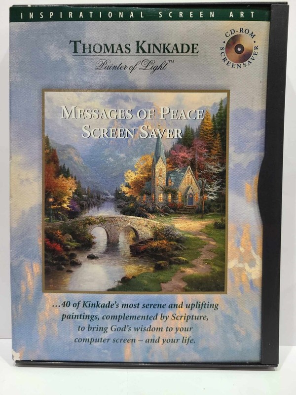 Thomas Kinkade Painter of Light Messages of Peace Screen Saver CD ROM