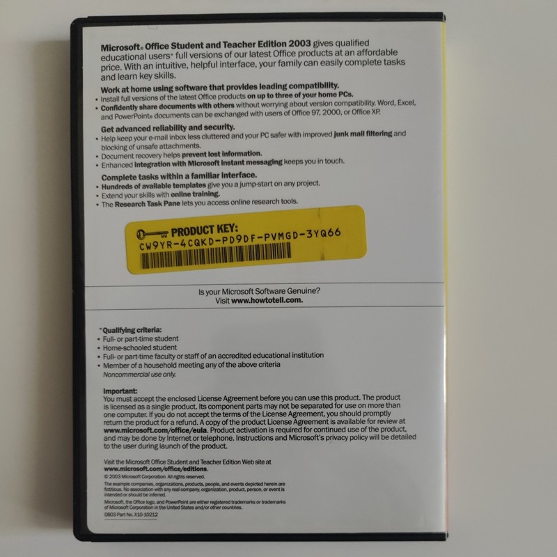 Microsoft Office Student and Teacher Edition 2003 gallery