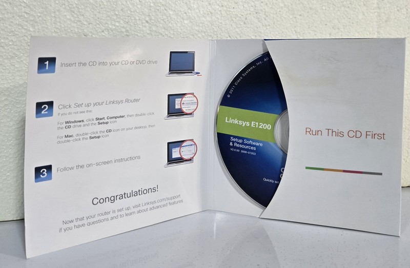 Linksys E1200 Setup CD Software & Resources For Cisco Wireless Router gallery