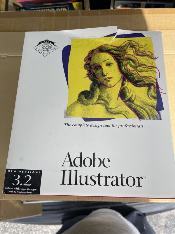 Adobe Illustrator 3.2 Software Vintage CIB
