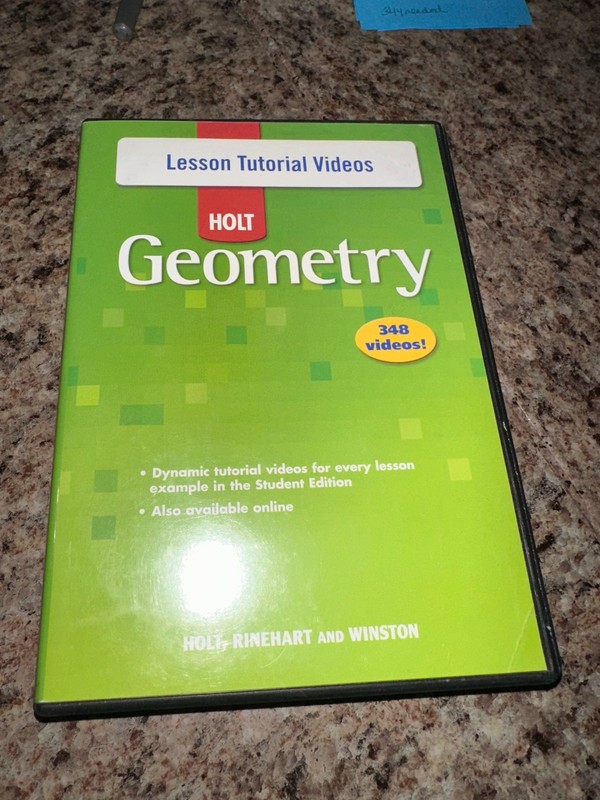 Holt Rinehart Winston Geometry Lesson Tutorial Videos - 348 Videos 5 Discs