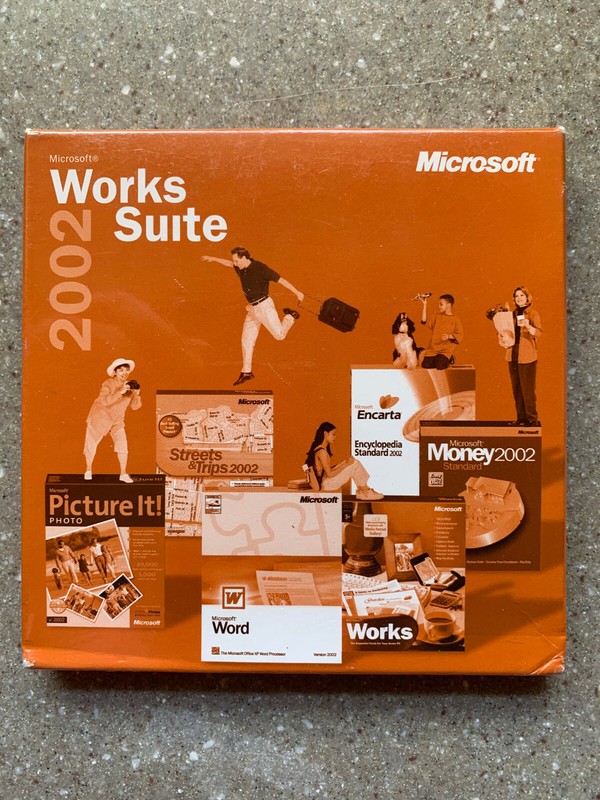 Microsoft Works Suite 2002 New/Sealed with Product Key