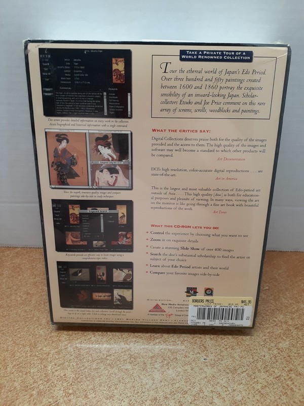 Masterworks Of Japanese Painting Cd-rom Art Gallery big box pc gallery
